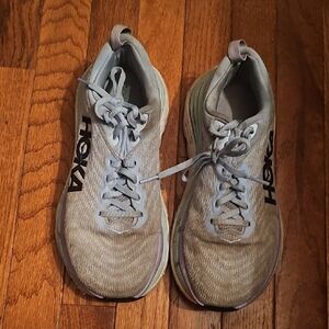 Hoka Running Shoes in Gray and White